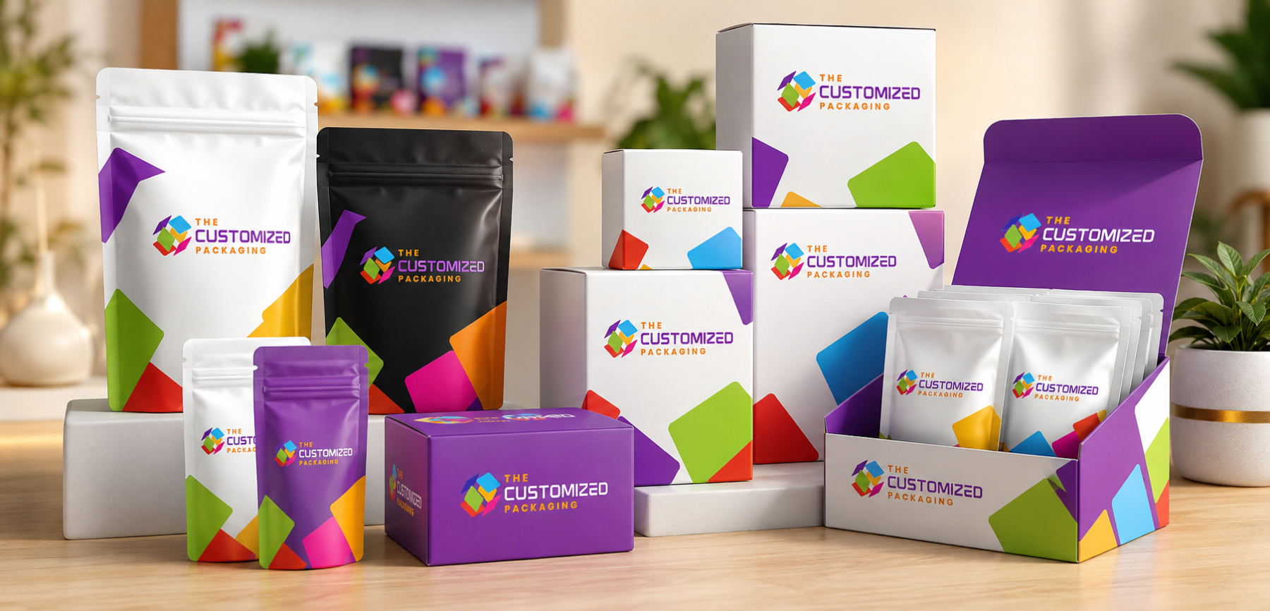 Custom Printed Mylar Bags Boxes Build Brand Recognition
